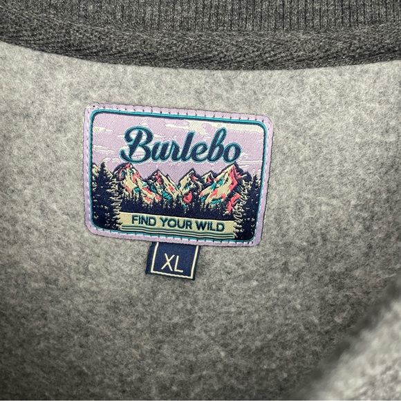 Burlebo EVERY DAY American US Flag Sweatshirt Mens XL Gray USA Republican Trump - Picture 2 of 3